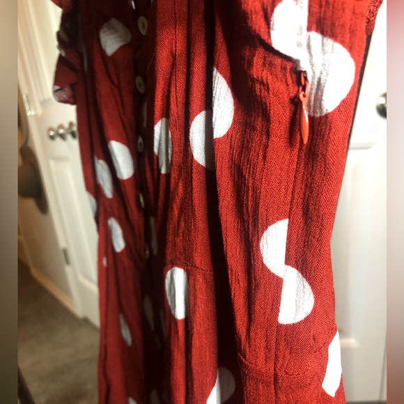 NWT Women’s Red Polka Dot Mini Dress SZ. L - Picture 15 of 15